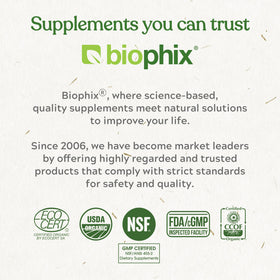 biophix B-3 Nicotinamide 1000 mg avec un verre d'eau