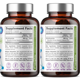 biophix B-3 Nicotinamide 500 mg - mise en scène avec des accessoires santé