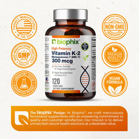 Biophix K2 MK-7 300mcg dans son emballage