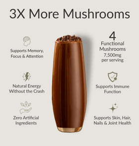 BIOptimizers Alternative au Café aux Champignons - mélange dans un verre