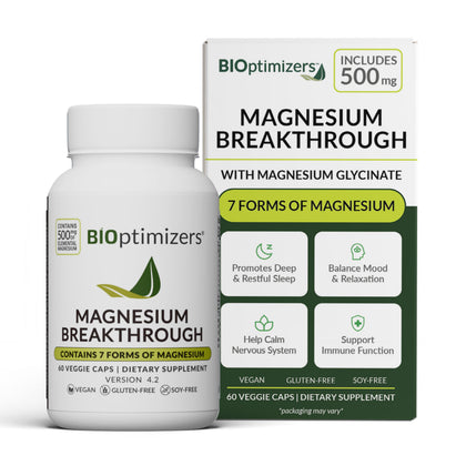 BIOptimizers Complément Alimentaire Magnésium 500mg vue avant