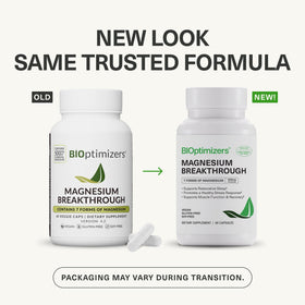 BIOptimizers Magnésium 500mg affichage des capsules