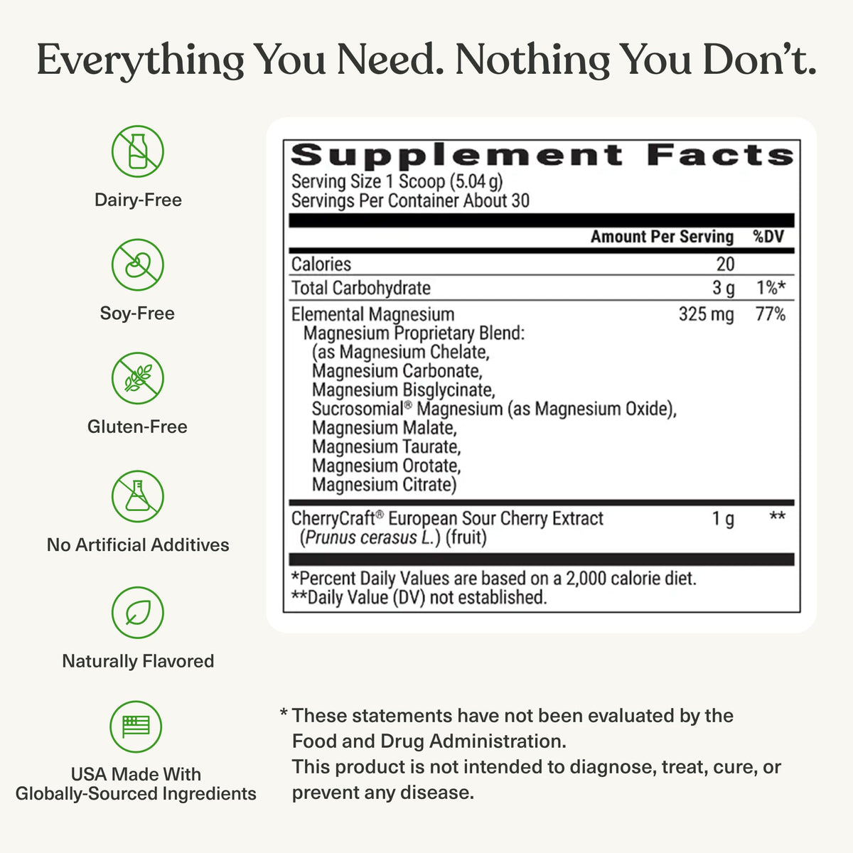 BIOptimizers Magnesium Breakthrough Drink, 209g, vue arrière