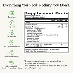 BIOptimizers Magnesium Breakthrough Drink, 209g, vue arrière