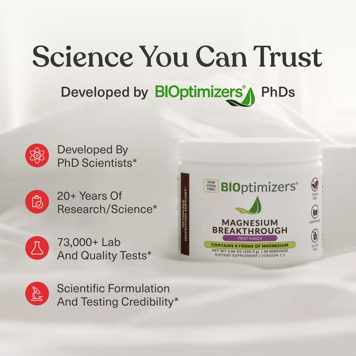 BIOptimizers Magnesium Breakthrough Drink 240g en environnement naturel