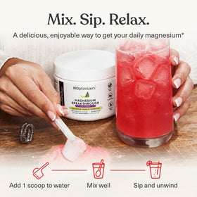 BIOptimizers Magnesium Breakthrough Drink 240g étiquette des ingrédients