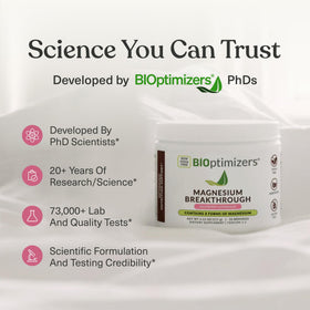 BIOptimizers Magnesium Breakthrough Drink with fruits for flavor