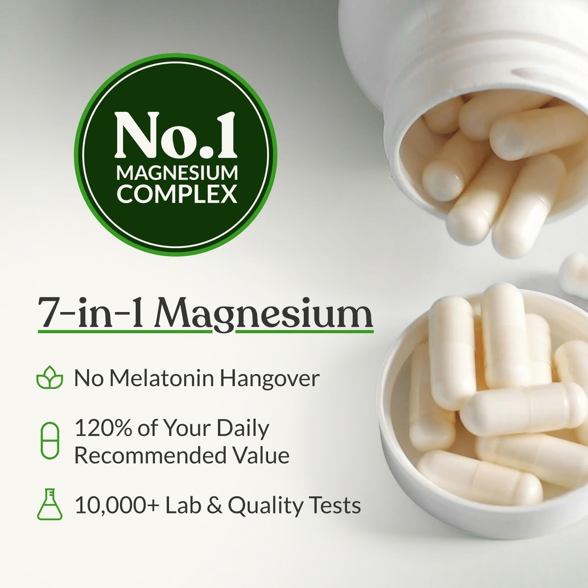 BIOptimizers magnésium capsules dans un verre d'eau