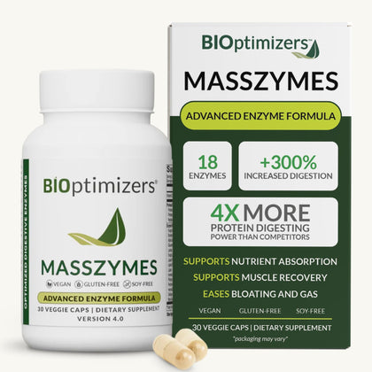 BIOptimizers MassZymes 30 capsules vue de face