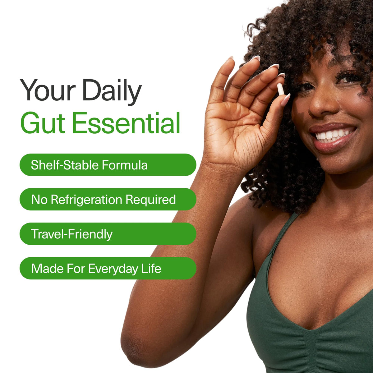 BIOptimizers Probiotic Breakthrough capsules végétales sur une surface blanche