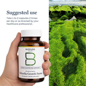 BioPure Chlorella Growth Factor 100g en vue de face