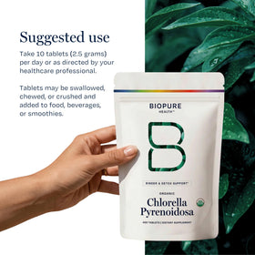 BioPure Chlorella Pyrenoidosa 400 comprimés - prise quotidienne