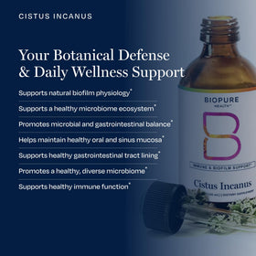 BioPure Cistus Incanus capsules dans un bol
