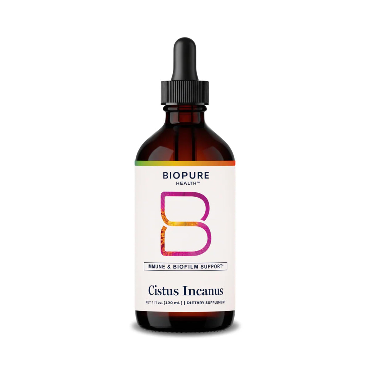 BioPure Cistus Incanus flacon de 120 capsules vue de face