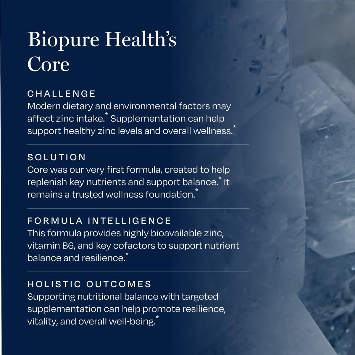 BioPure Core flacon ouvert avec capsules visibles