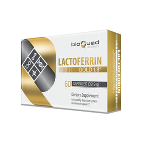 bioQuad Lactoferrin Gold 1.8 boîte de 60 capsules vue de face