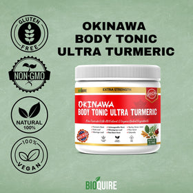 BIOQUIRE Okinawa Body Tonic Ultra Turmeric 150g avec ingrédients