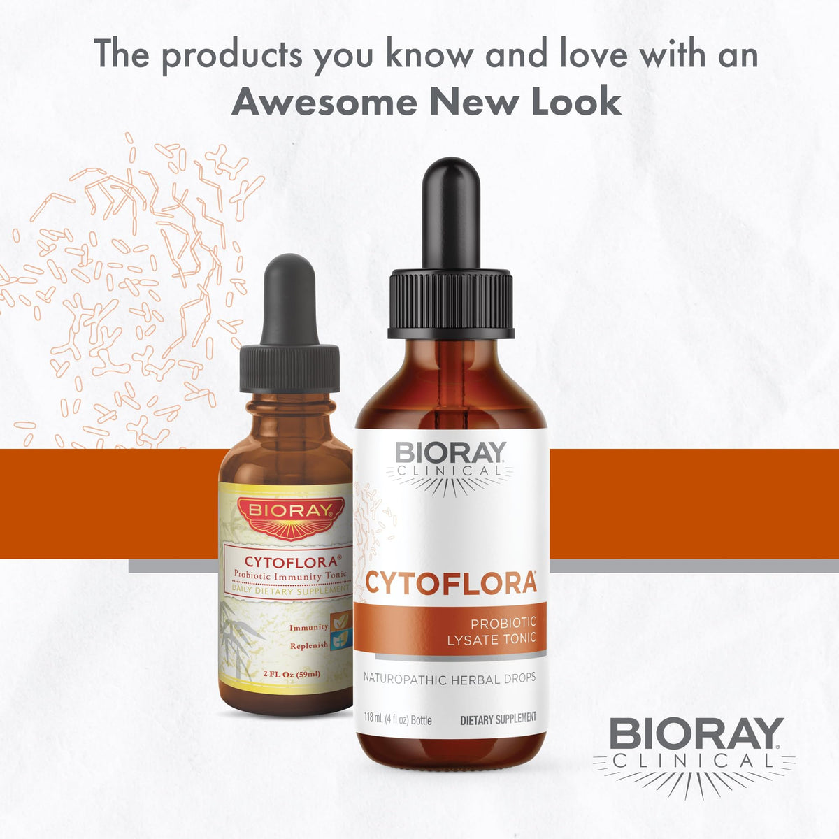 BIORAY CytoFlora teinture probiotique 120 ml en présentation