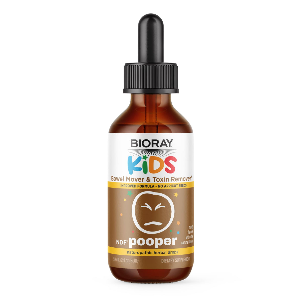 BIORAY Kids NDF Pooper 60ml bouteille vue de face
