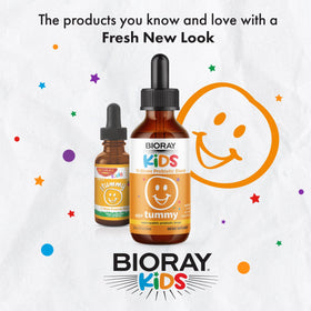 BIORAY Kids NDF Tummy 120 mL en contexte sur une table