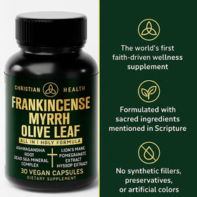 Bioregen co Capsules d'Olive Feuille sur un fond neutre