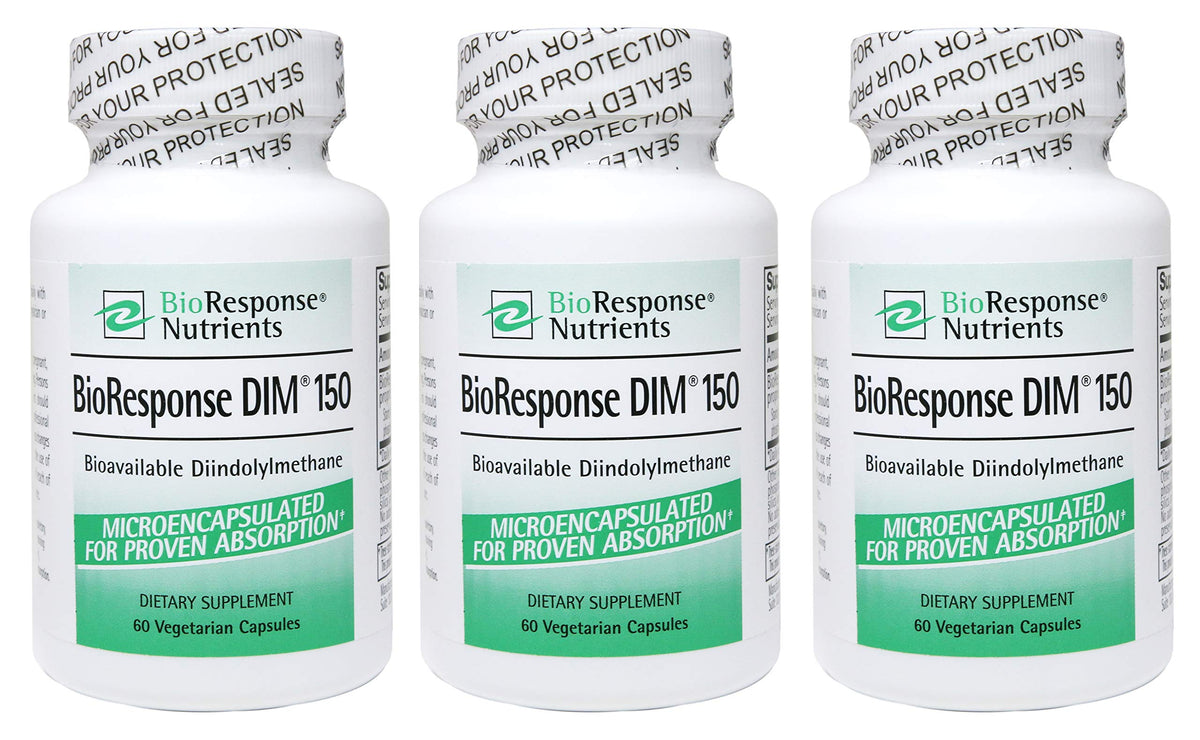 Bioresponse DIM 150 gélules en pack de 3, vue de face