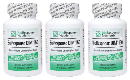 Bioresponse DIM 150 gélules en pack de 3, vue de face
