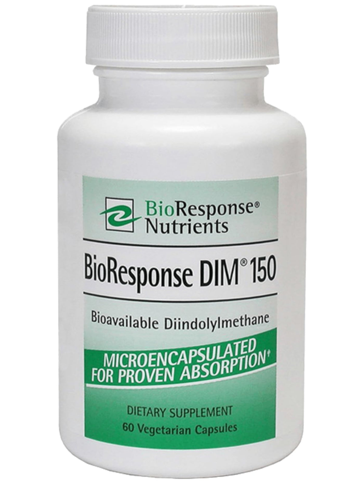 BioResponse DIM 150mg 60 Capsules vue de face avec étiquette