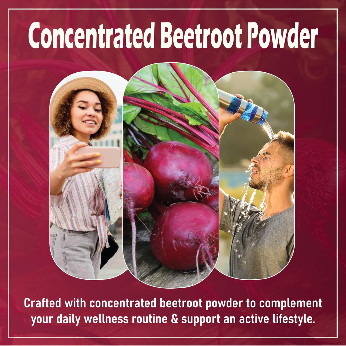 Biorootlabs complément de betterave 59g capsules sur une table