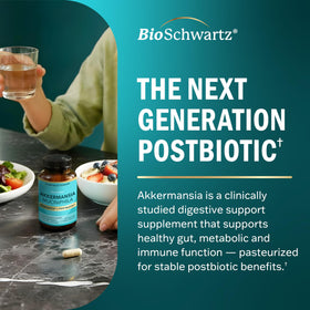BioSchwartz Akkermansia Muciniphila capsules en main