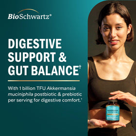 BioSchwartz Akkermansia Muciniphila emballage avec informations nutritionnelles