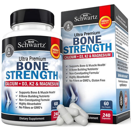 BioSchwartz Complément Alimentaire Calcium 240 gélules vue de face