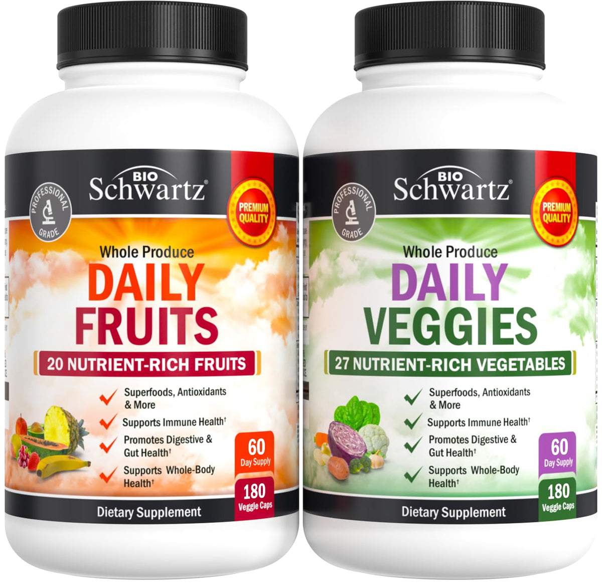 BioSchwartz Complément Alimentaire Fruits et Légumes 372g vue avant