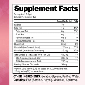 BioSchwartz Complément Alimentaire Omega 3 120 gélules sur fond blanc