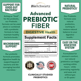 BioSchwartz complément prébiotique 168g étiquette
