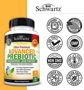 BioSchwartz complément prébiotique 82g avec ingrédients