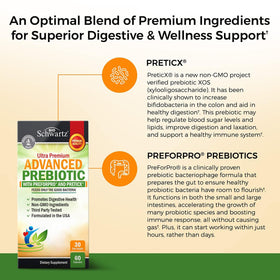 BioSchwartz complément prébiotique 82g sur fond blanc