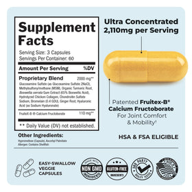 BioSchwartz Glucosamine Chondroïtine 180 capsules contenu