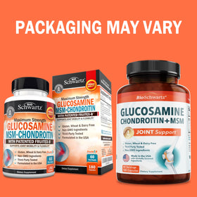 BioSchwartz Glucosamine Chondroïtine 180 capsules emballage