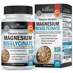 BioSchwartz Magnésium Bisglycinate 360 capsules vue de face