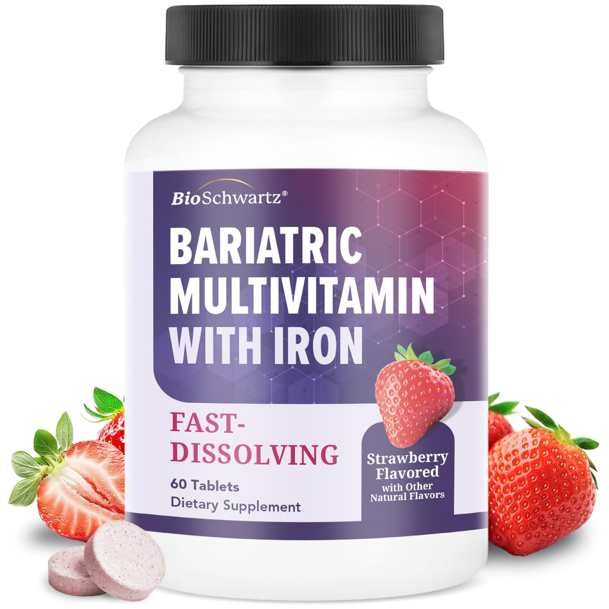 BioSchwartz Multivitamine Bariatrique 60 comprimés à mâcher, vue avant