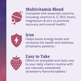 BioSchwartz Multivitamine Bariatrique, comprimés à mâcher, sur fond neutre