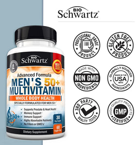 BioSchwartz Multivitamines 50+ pour Hommes - ingrédients