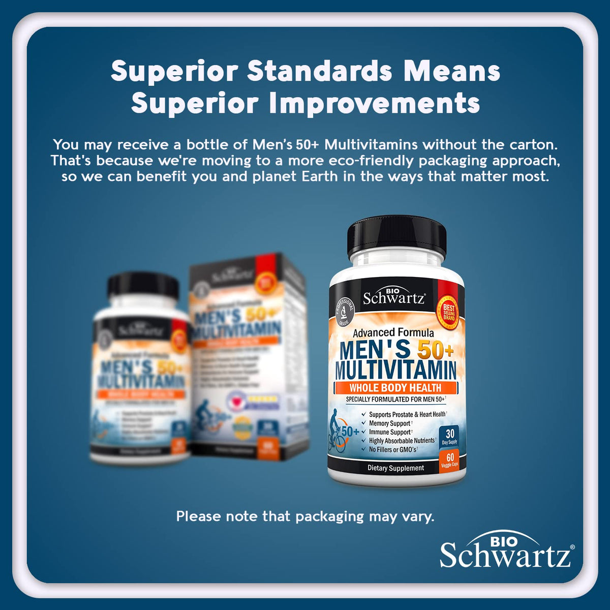 BioSchwartz Multivitamines 50+ pour Hommes - vue arrière