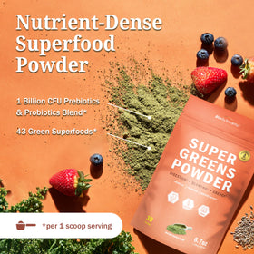 BioSchwartz Poudre de Super Greens 209g dans un smoothie