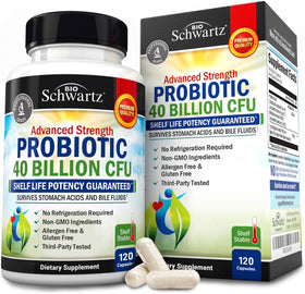 BioSchwartz Probiotique 40 Milliards CFU 120 capsules vue avant