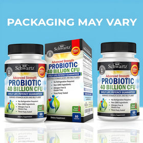 BioSchwartz Probiotiques 40 Milliards CFU 60 capsules avec prébiotiques
