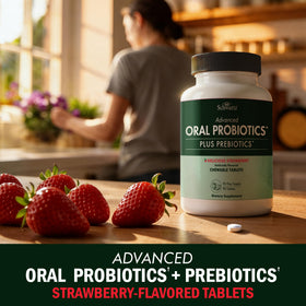 BioSchwartz Probiotiques Orale 90 comprimés saveur fraise à l'intérieur