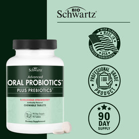 BioSchwartz Probiotiques Orale 90 comprimés saveur fraise avec des fruits
