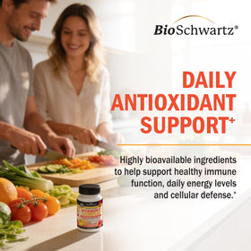 BioSchwartz Vitamine C 1000mg Capsules - capsules dans un verre